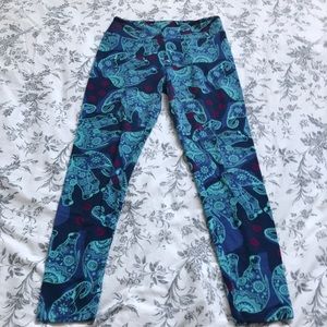 Elephant lularoe leggings. Size OS